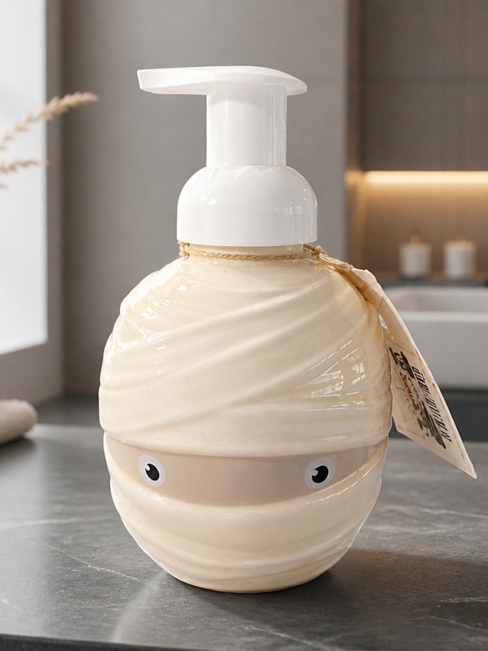 Cream Foaming Hand Soap Pump - Cute Mummy Design